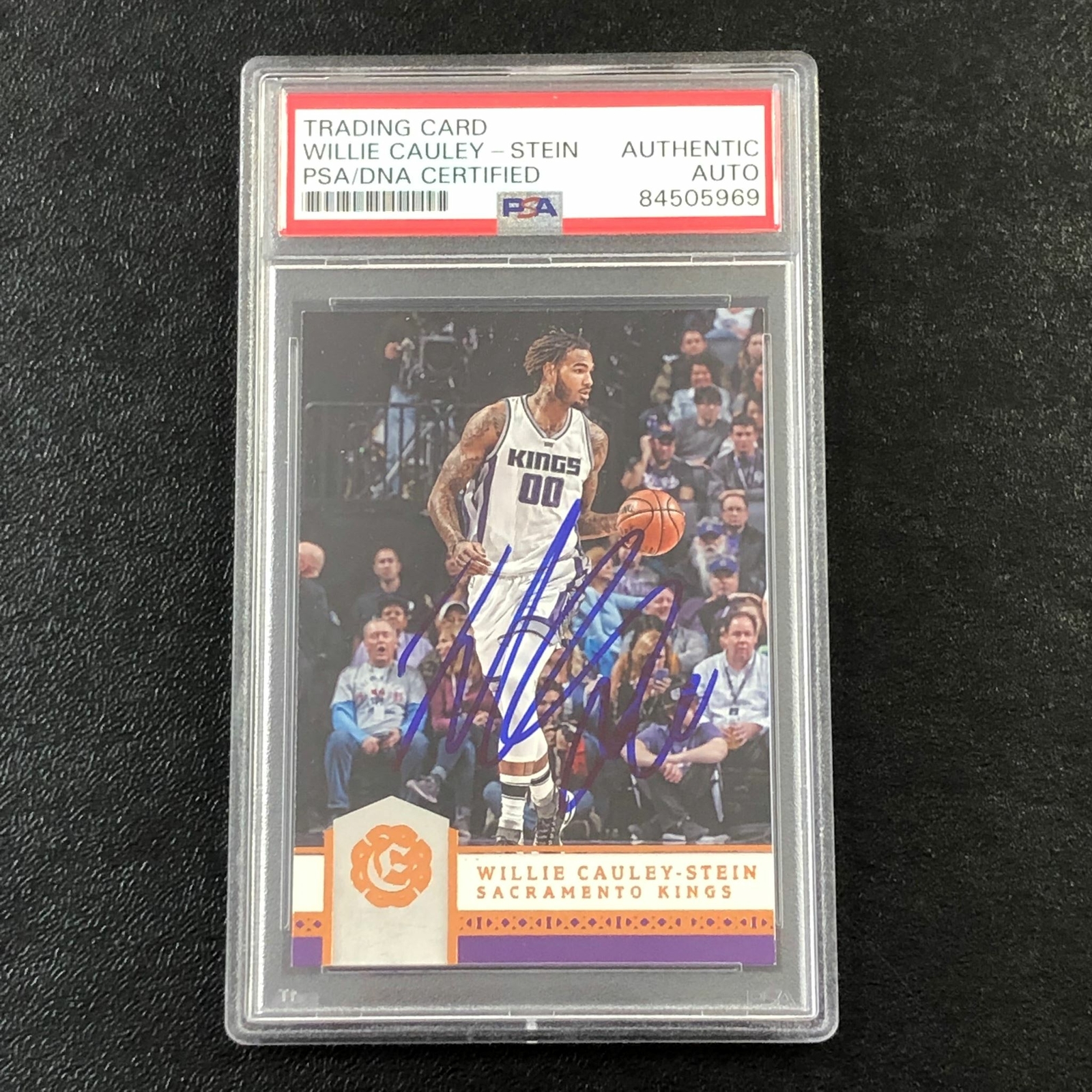 2016-17 Panini Excalibur #154 Willie Cauley-Stein Signed Card AUTO PSA Slabbed K