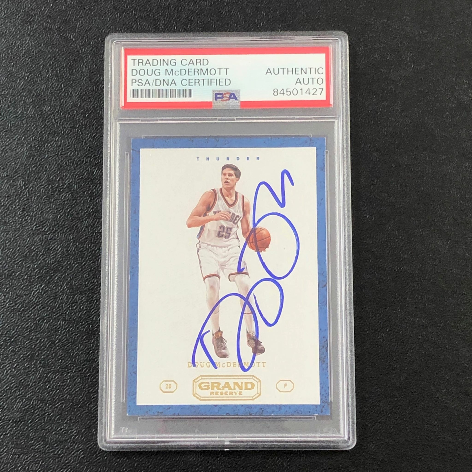 2016-17 Panini Grand Reserve #76 Doug McDermott Signed Card AUTO PSA Slabbed Thu