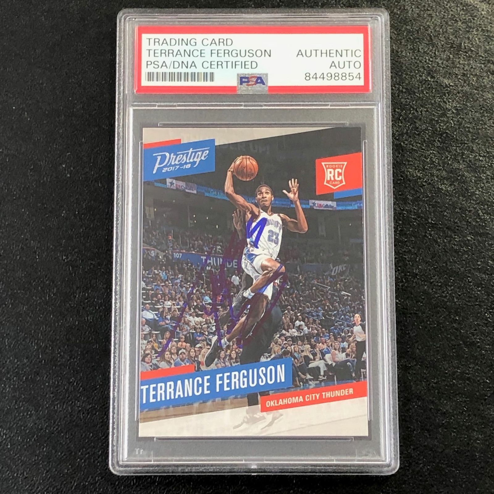 2017-18 Panini Prestige #171 Terrance Ferguson Signed Card AUTO PSA Slabbed RC T