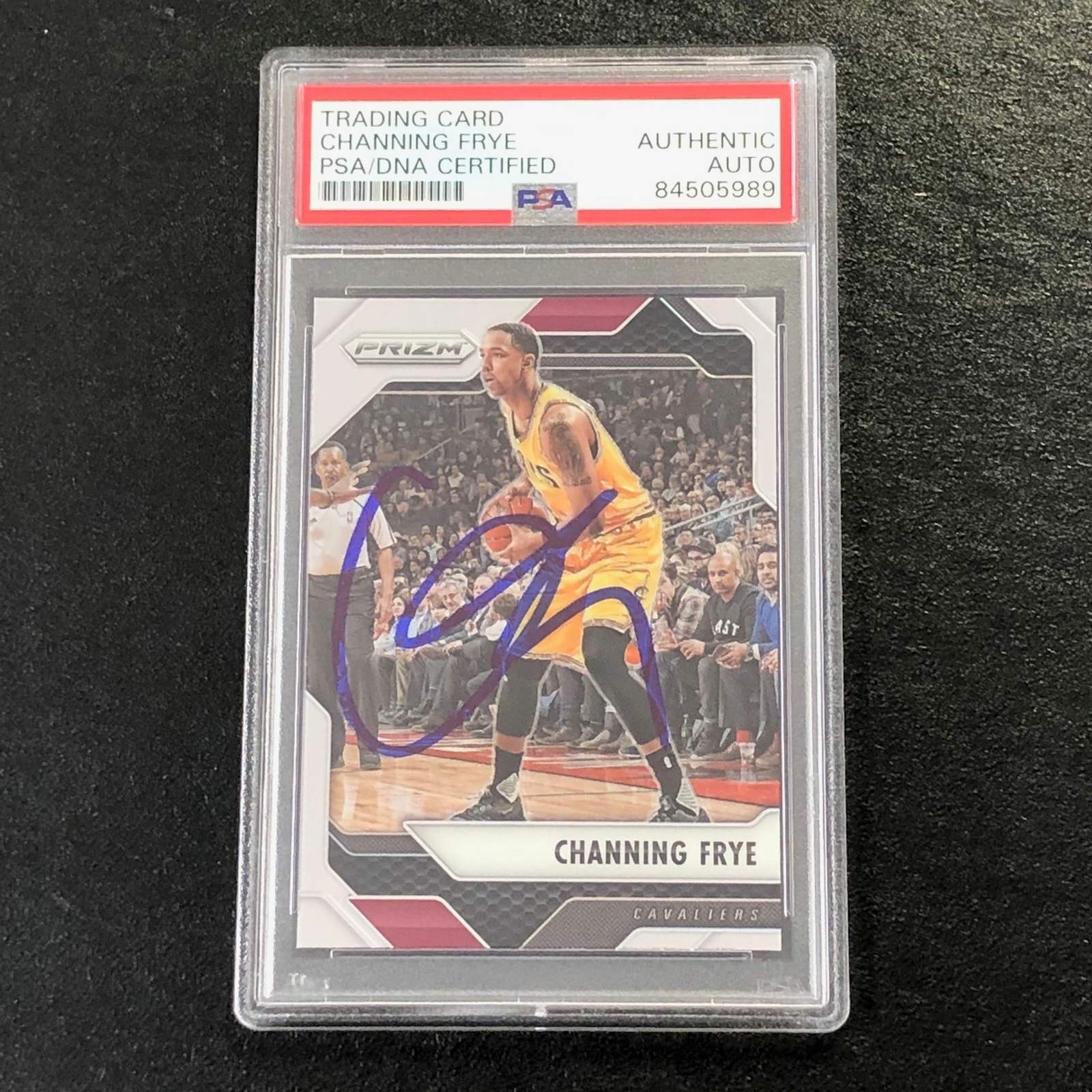2016-17 Panini Prizm #38 Channing Frye Signed Card AUTO PSA Slabbed Cavaliers