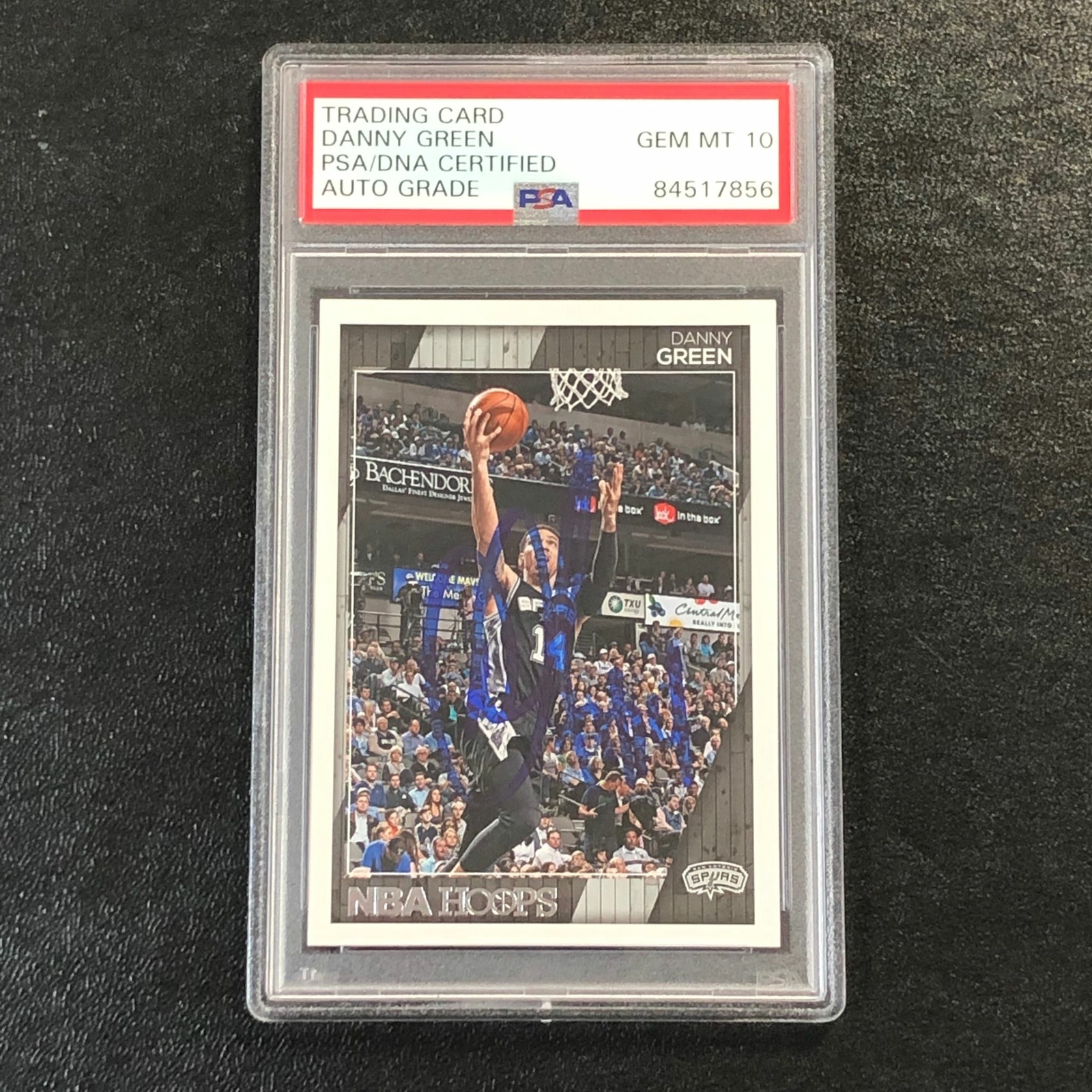 2016-17 NBA Hoops #235 Danny Green Signed Card AUTO 10 PSA Slabbed Spurs