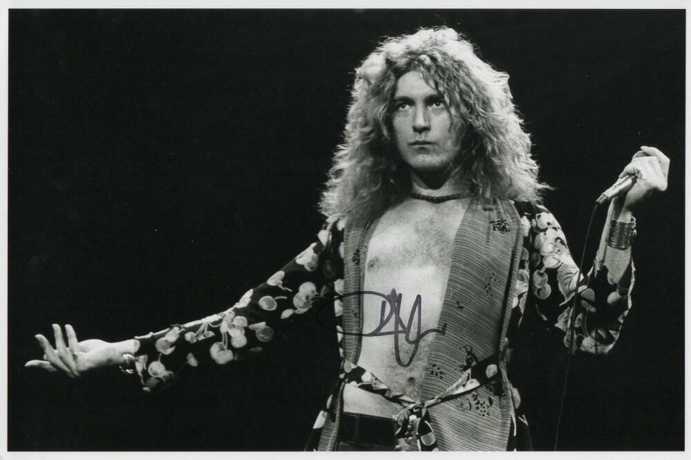 ROBERT PLANT SIGNED AUTOGRAPH 8X12 PHOTO - LED ZEPPELIN I II III IV LEGEND! JSA