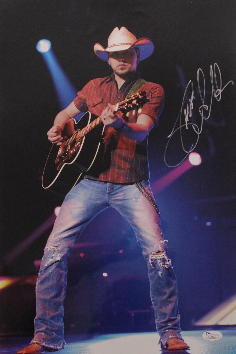 JASON ALDEAN SIGNED AUTOGRAPH 12X18 PHOTO COUNTRY MUSIC STUD MY KINDA PARTY JSA