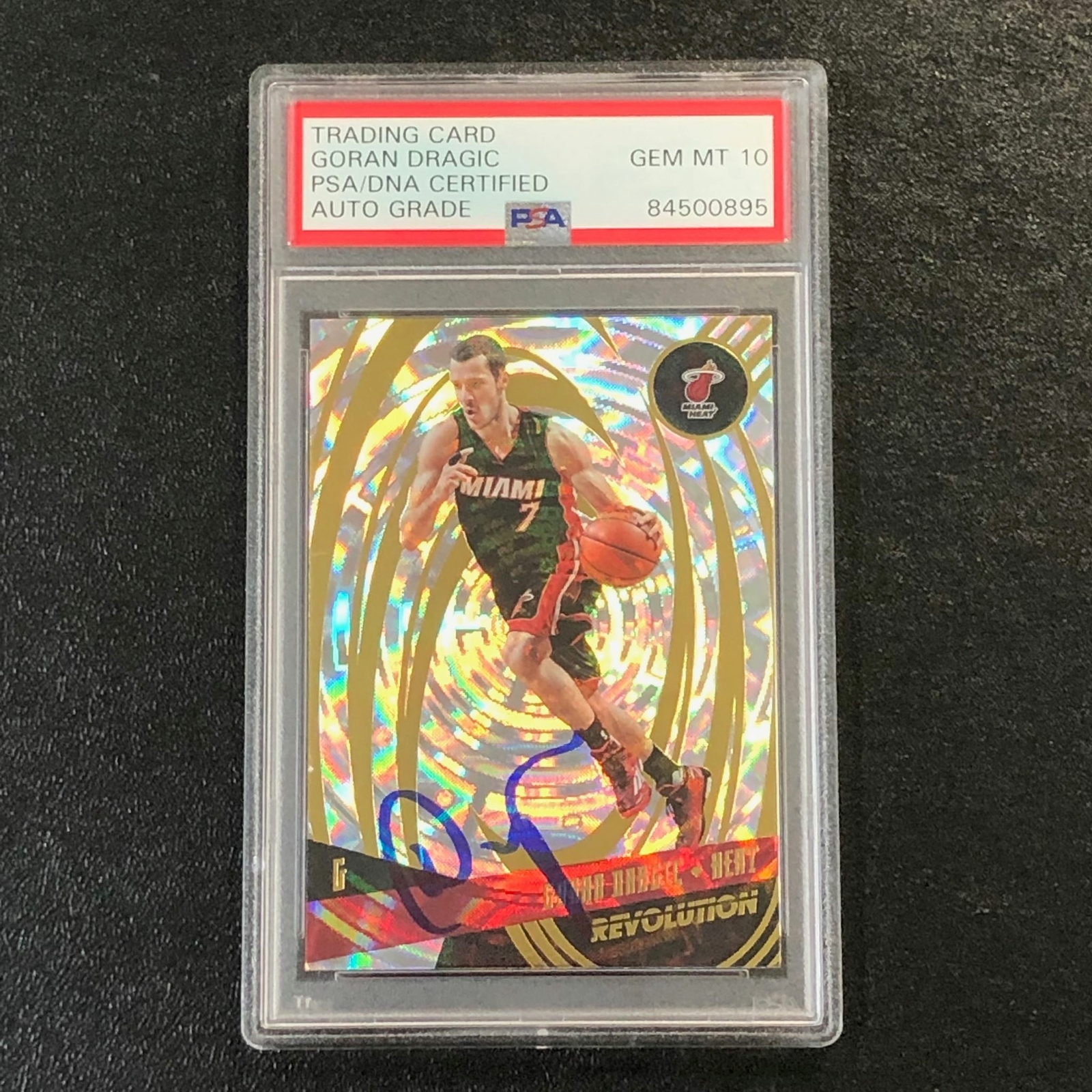 2016-17 Panini Revolution #23 Goran Dragic Signed Card AUTO 10 PSA/DNA Slabbed H