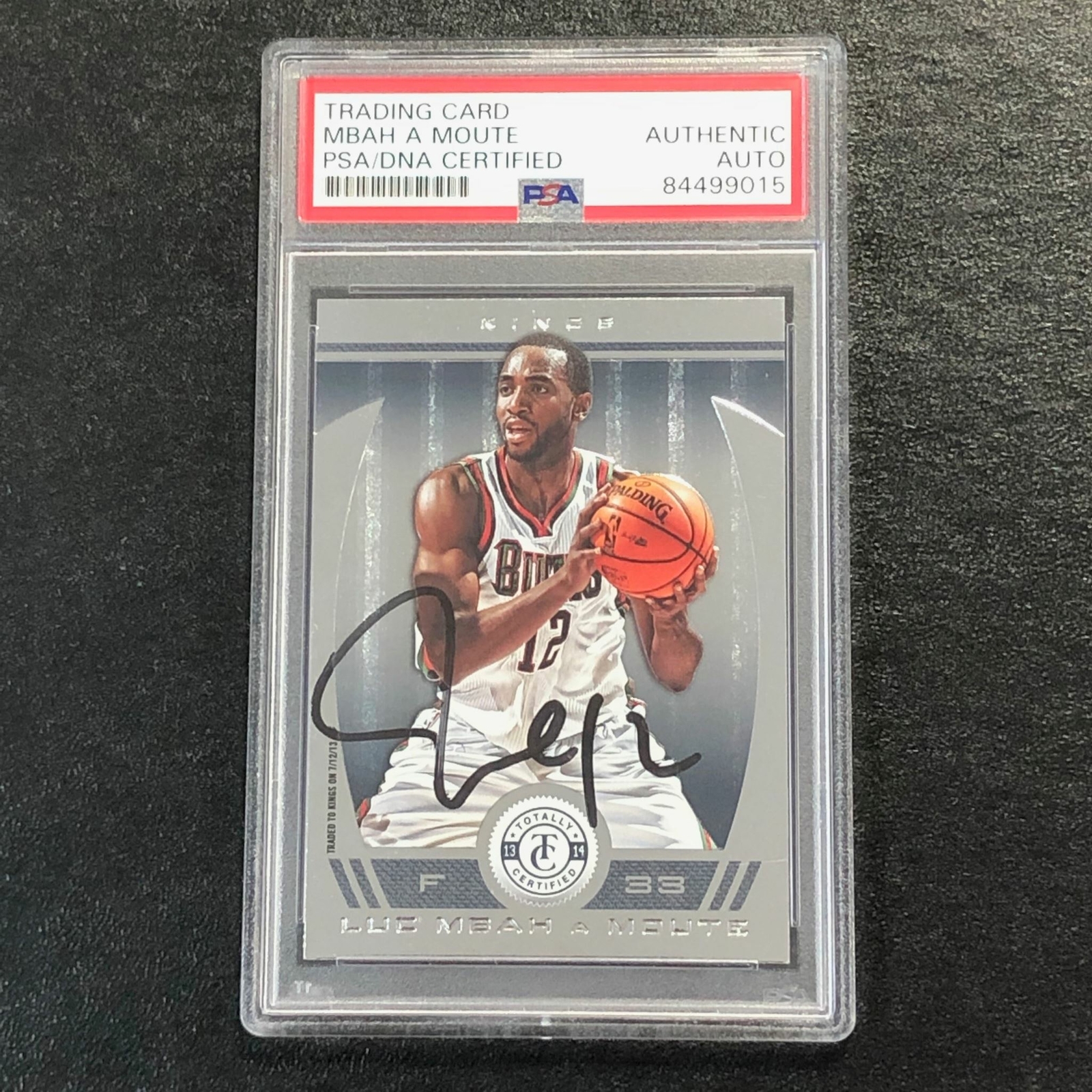 2013-14 Totally Certified #196 Luc Mbah a Moute Signed Card AUTO PSA Slabbed Buc