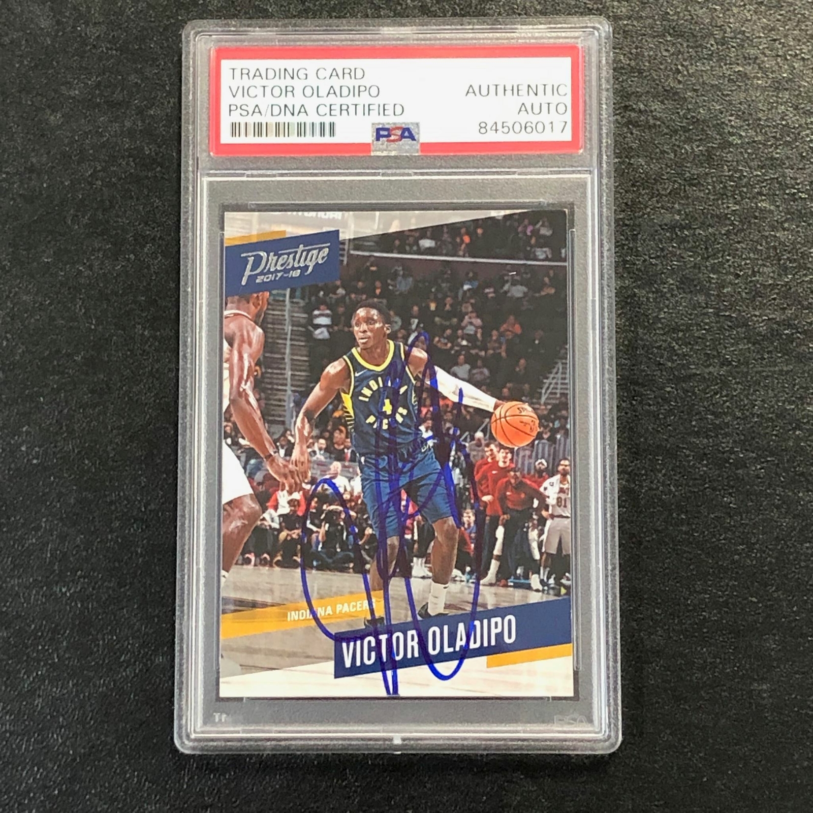 2017-18 Panini Prestige #93 Victor Oladipo Signed Card AUTO PSA/DNA Slabbed Pace