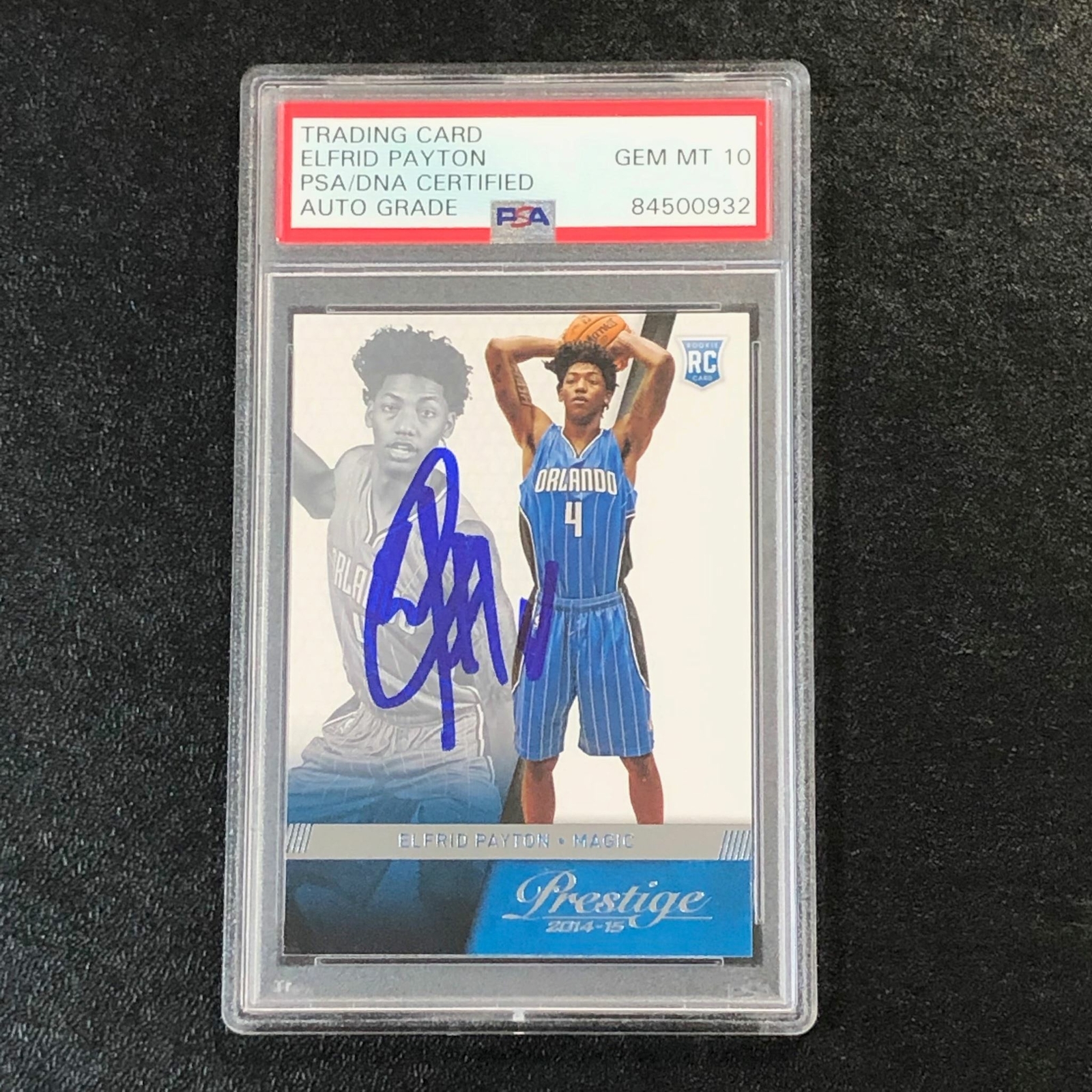 2014-15 Panini Prestige #170 Elfrid Payton Signed Card AUTO 10 PSA/DNA Slabbed R