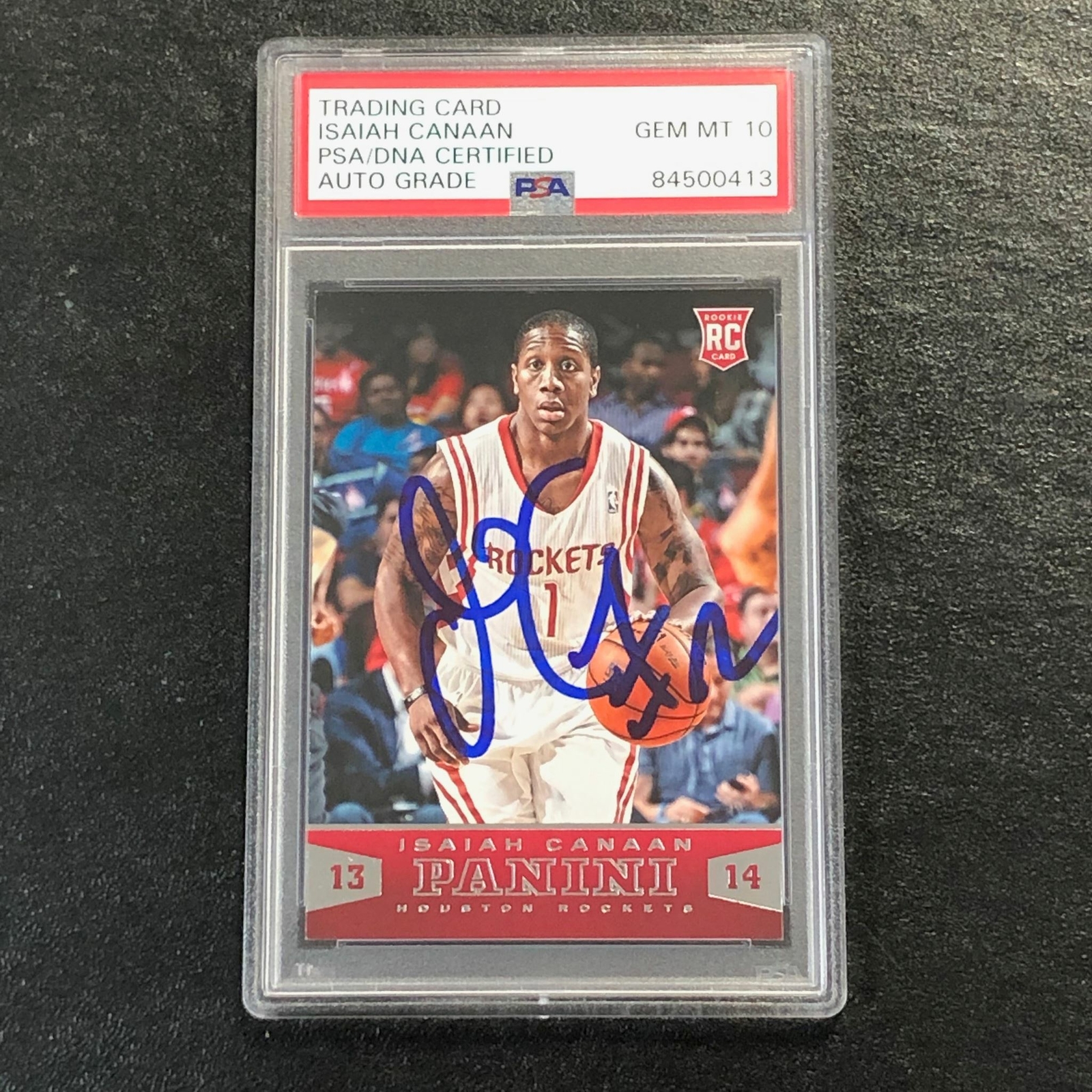 2013-14 Panini Basketball #193 Isaiah Canaan Signed Card AUTO 10 PSA Slabbed RC