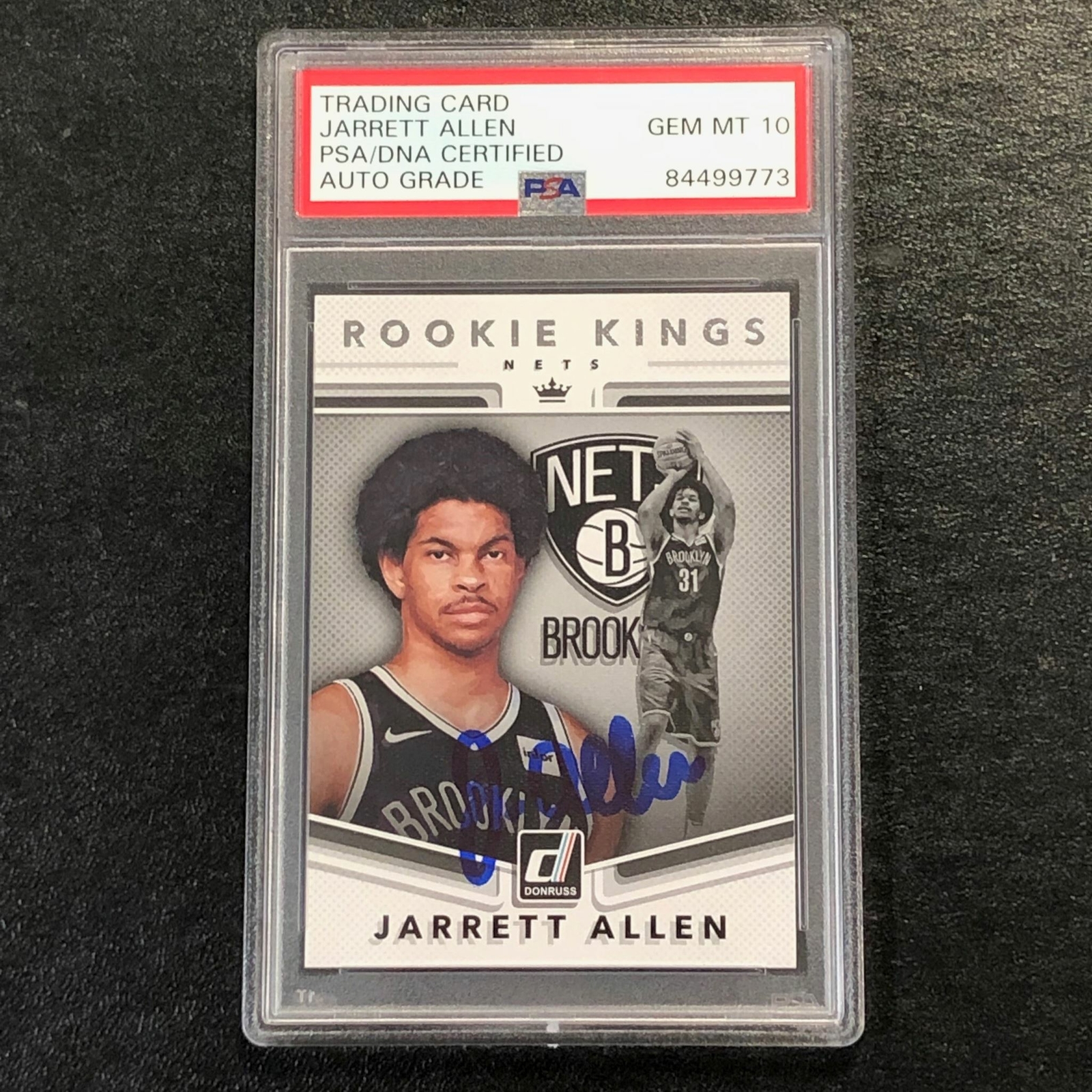 2017-18 Donruss Rookie Kings #22 Jarrett Allen Signed Card AUTO 10 PSA Slabbed R