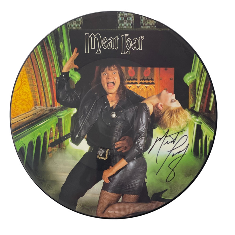 MEAT LOAF SIGNED AUTOGRAPH MODERN GIRL PICTURE DISC ALBUM VINYL RECORD - JSA