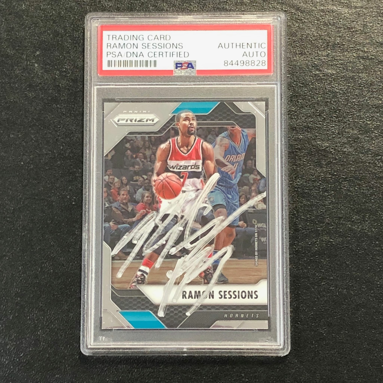 2016-17 Panini Prizm #100 Ramon Sessions Signed AUTO PSA Slabbed Hornets