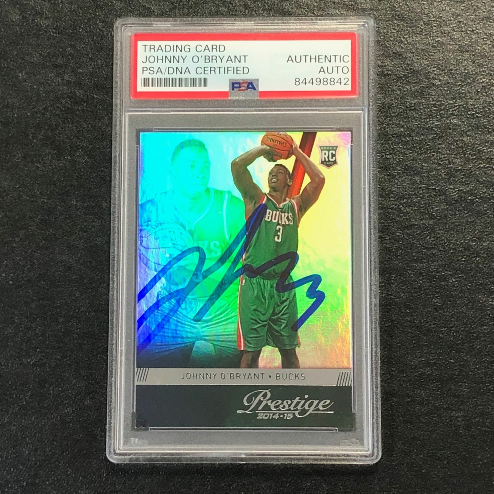 2014-15 Panini Prestige #191 Johnny O'Bryant Signed Card AUTO PSA/DNA Slabbed RC