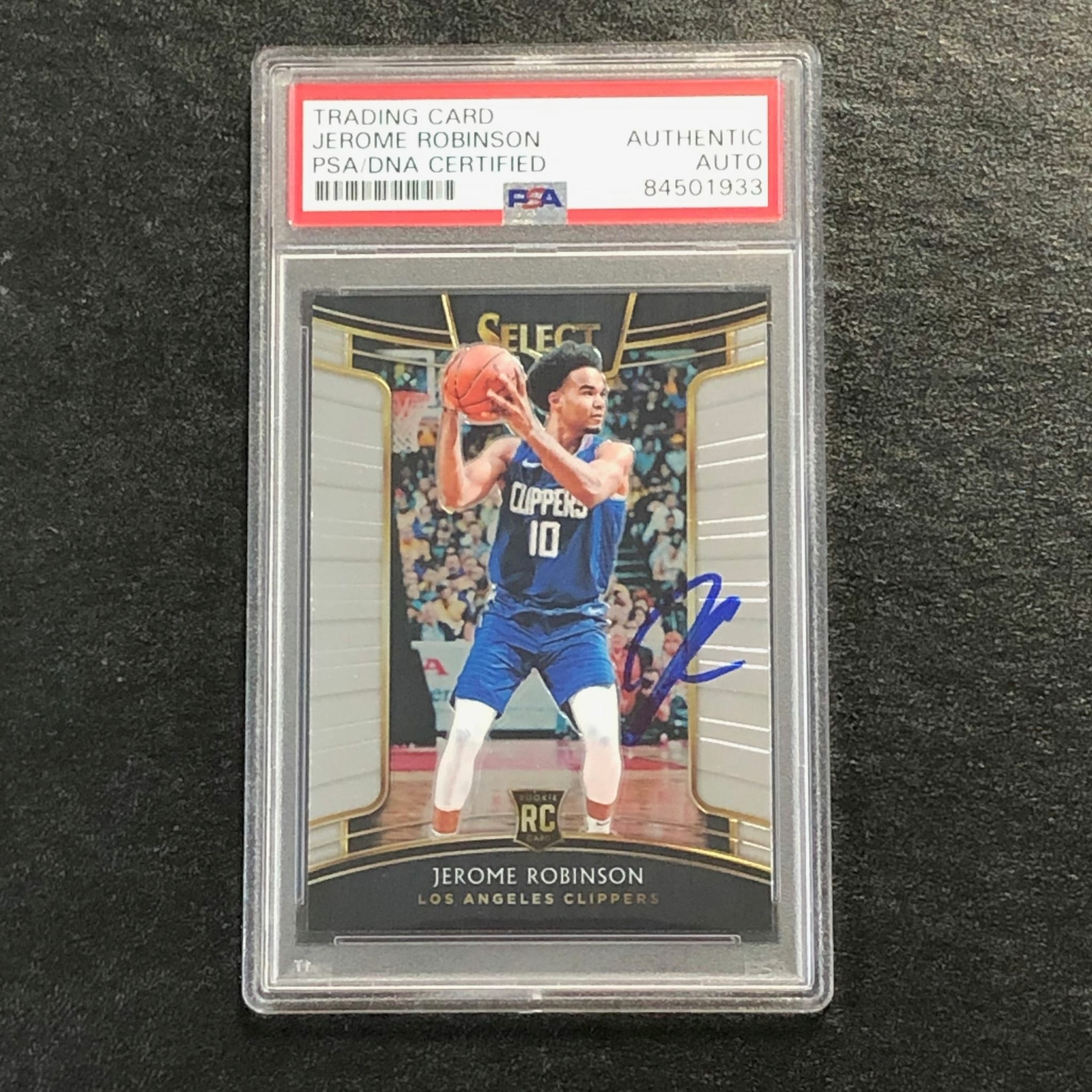 2018-19 Panini Select #27 JEROME ROBINSON Signed Card AUTO PSA Slabbed RC Clippe