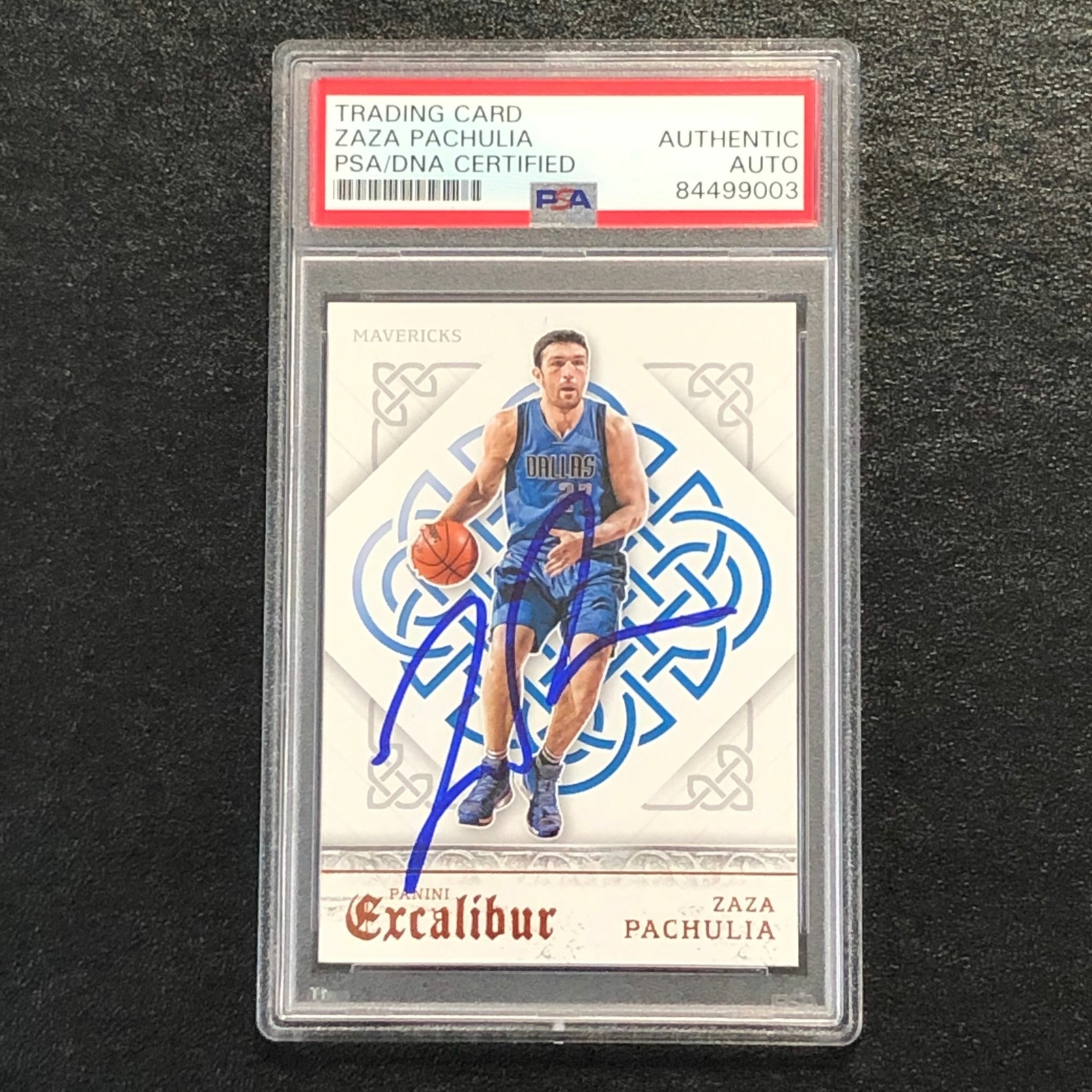 2015-16 Panini Excalibur #133 Zaza Pachulia Signed Card AUTO PSA Slabbed Maveric