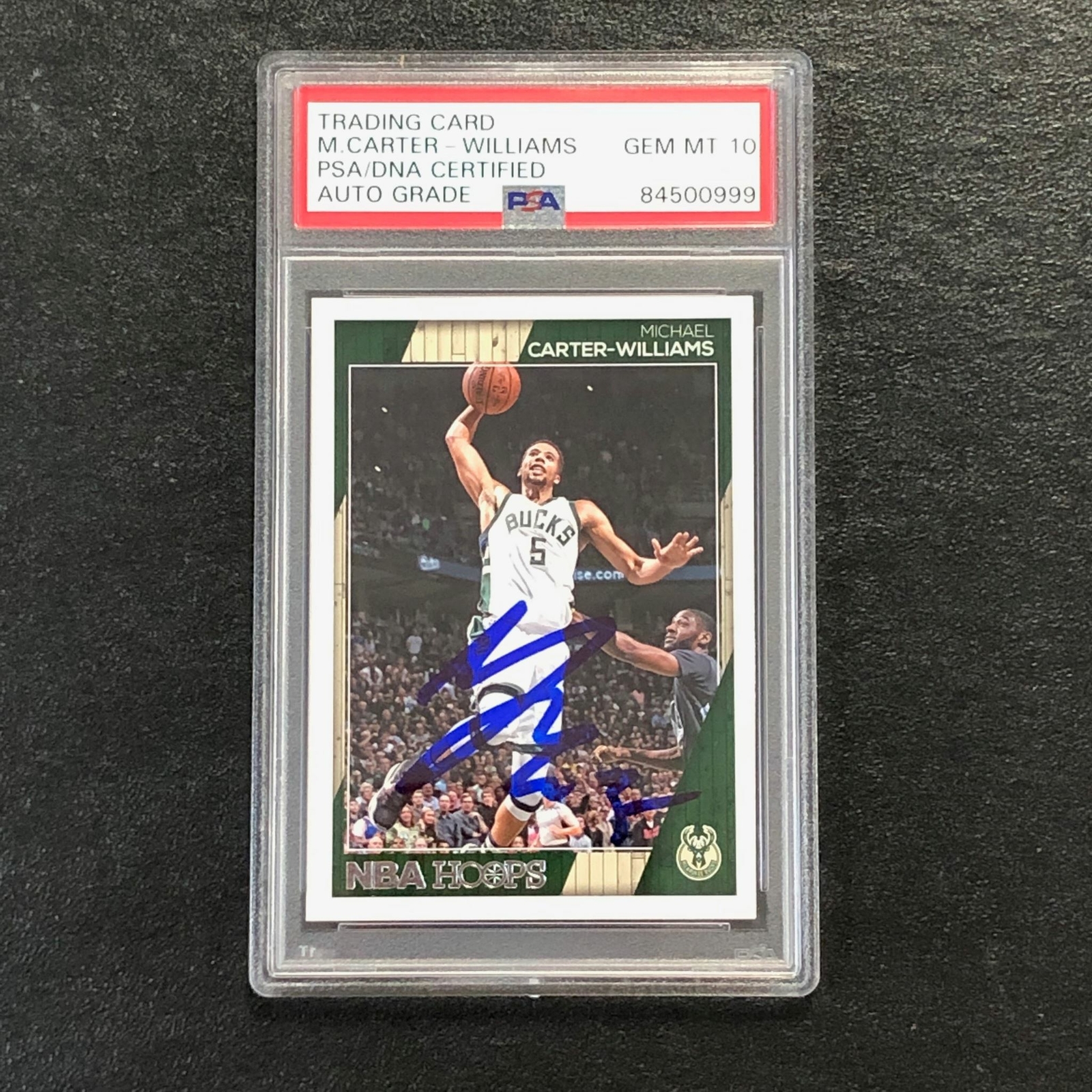 2016-17 NBA Hoops #166 Michael Carter-Williams Signed Card AUTO 10 PSA Slabbed B