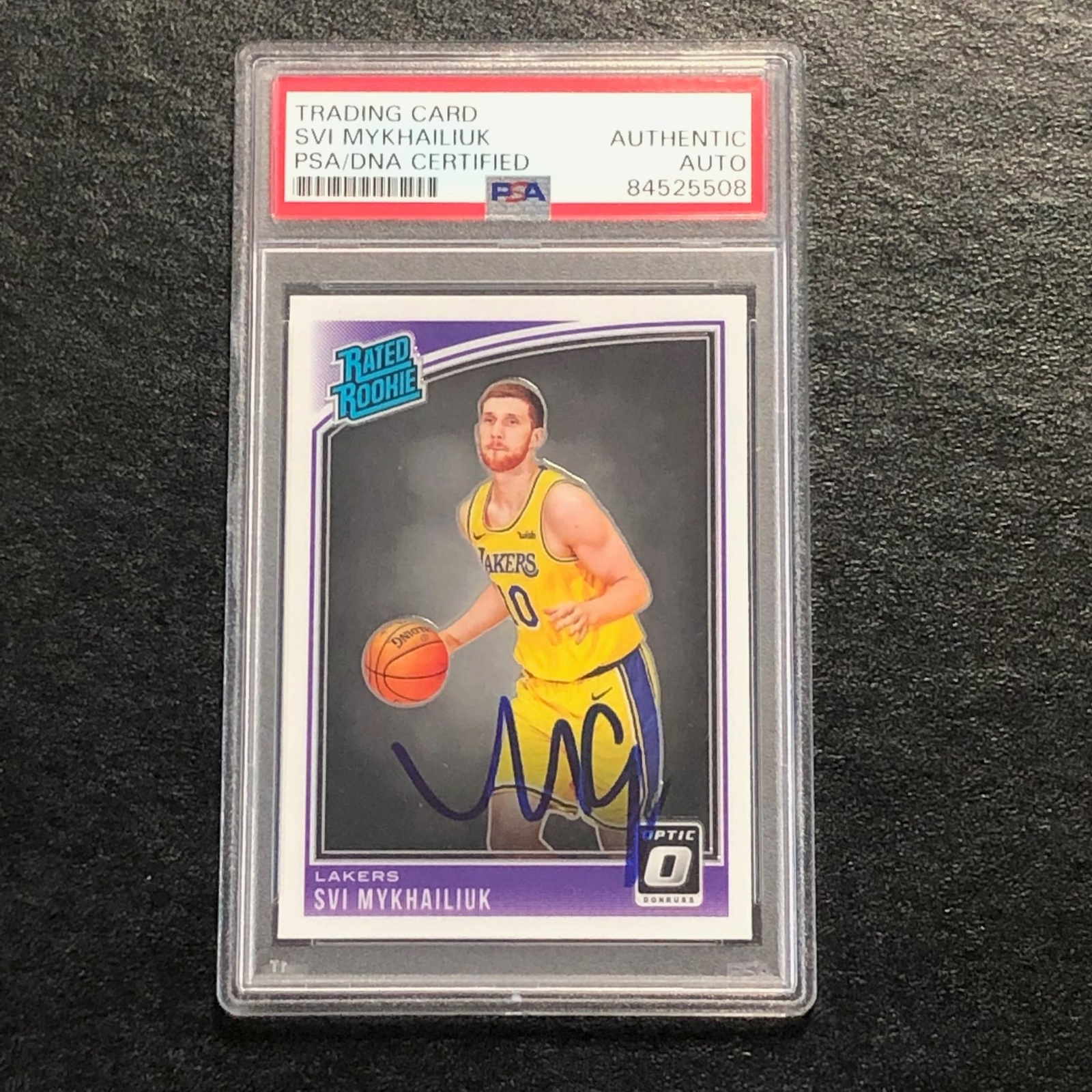 2018 Optic Rated Rookie #193 Svi Mykhailiuk Signed Card AUTO PSA Slabbed RC Lake