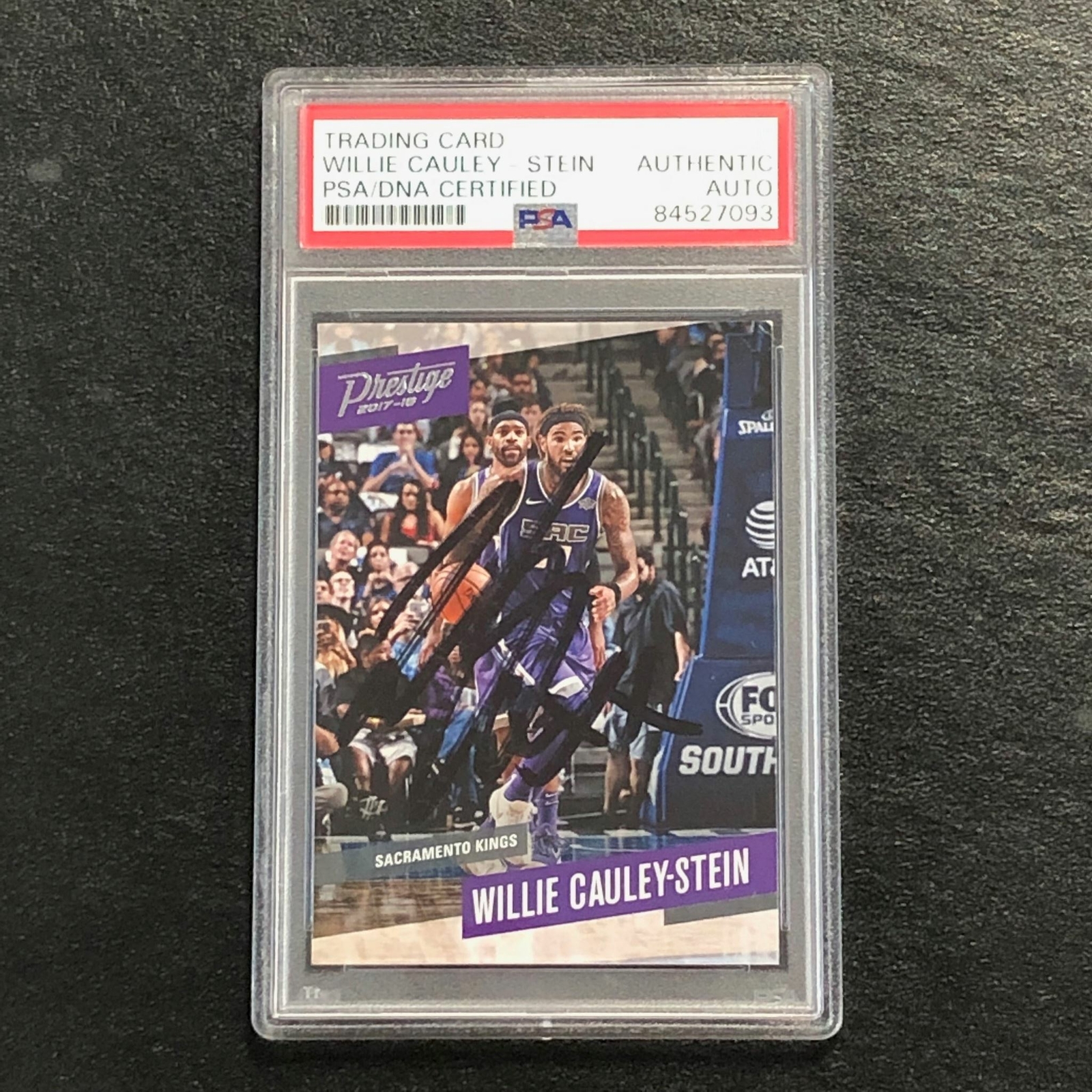 2017-18 Panini Prestige #56 Willie Cauley-Stein Signed Card AUTO PSA Slabbed Kin