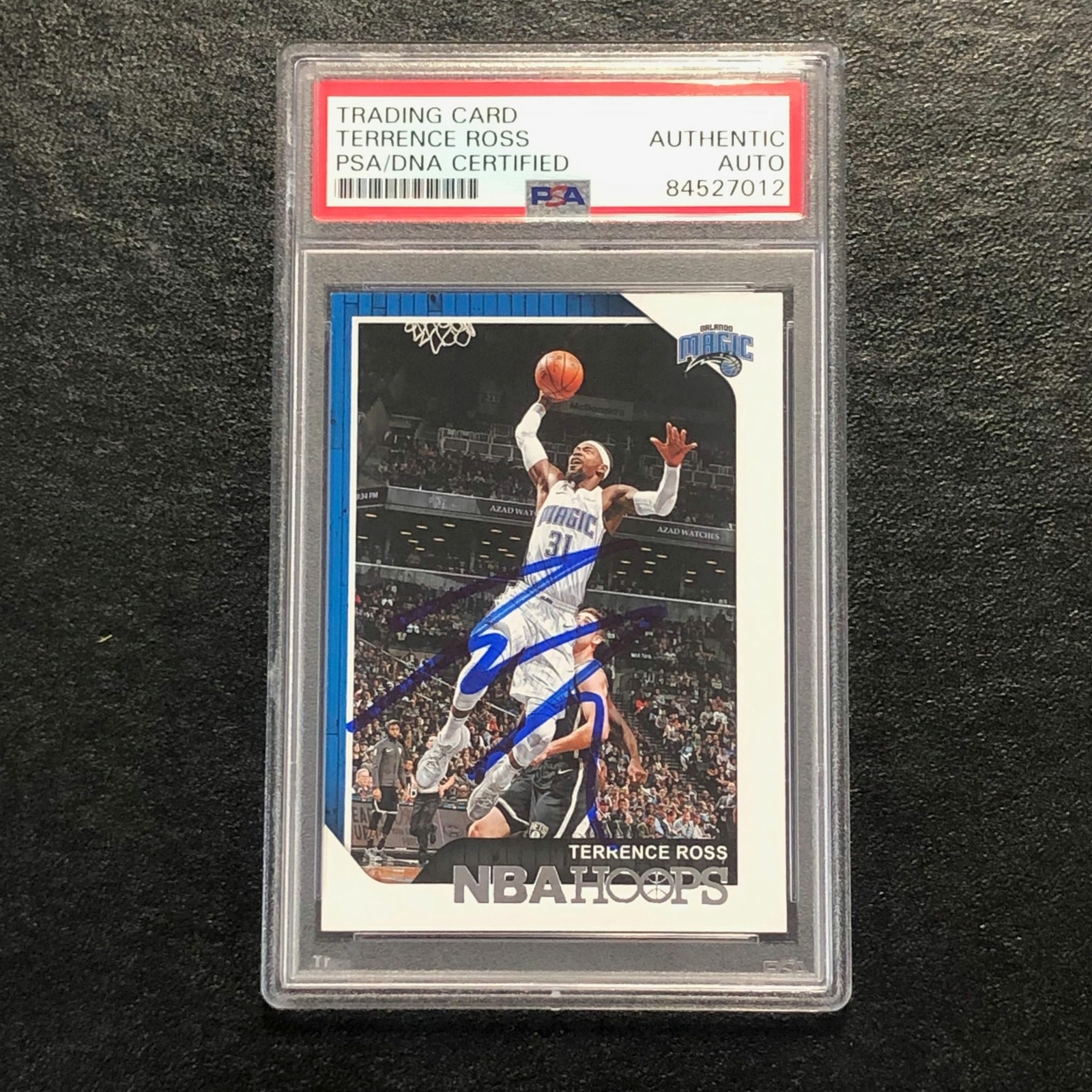 2018-19 NBA Hoops #229 Terrence Ross Signed Card AUTO PSA Slabbed Magic