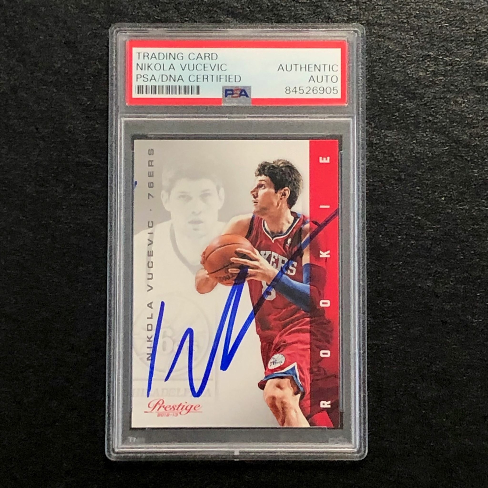 2012-13 Panini Prestige #172 Nikola Vucevic Signed Card AUTO PSA Slabbed RC 76er