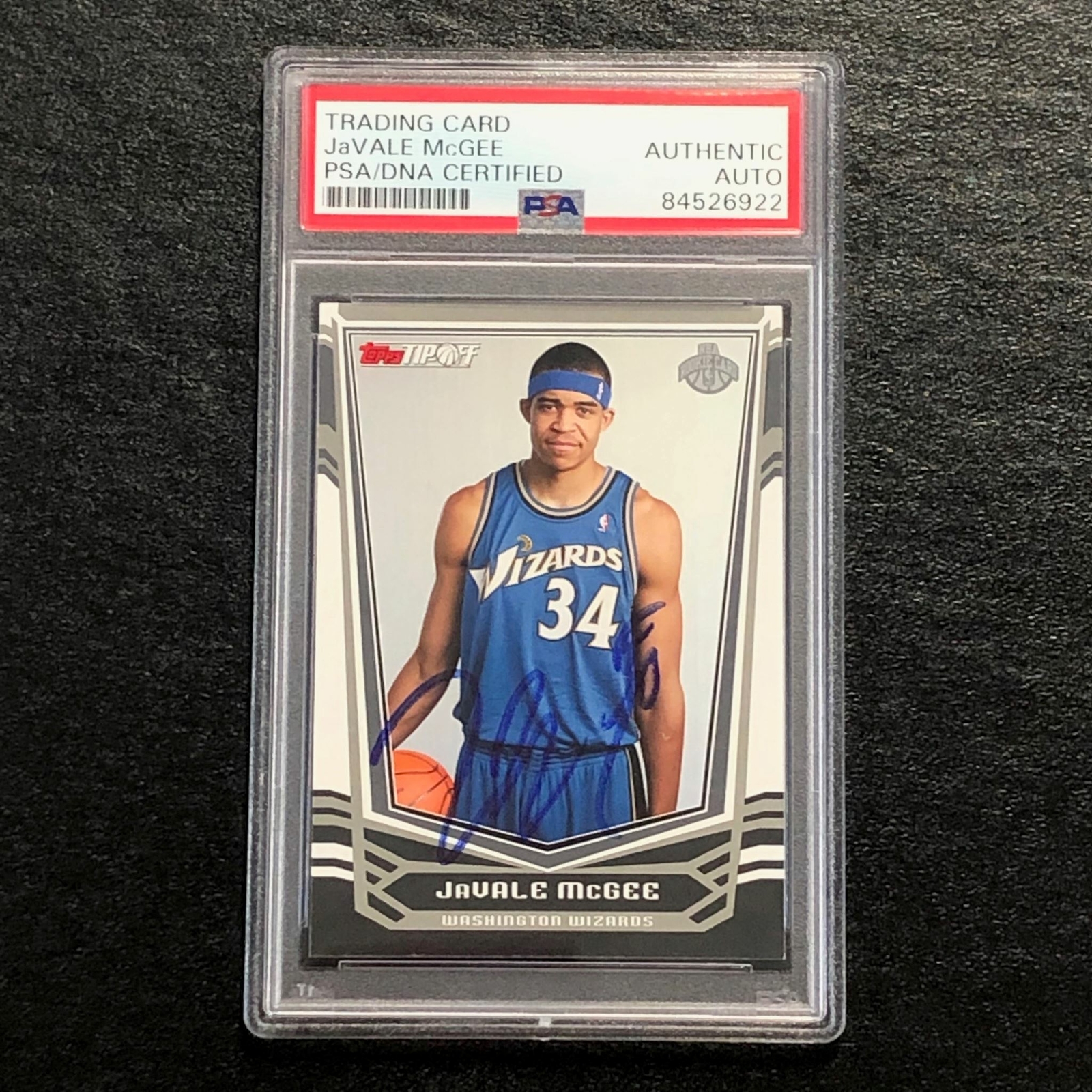 2008-09 Topps Tip-Off #128 JaVale McGee Signed AUTO PSA Slabbed Wizards
