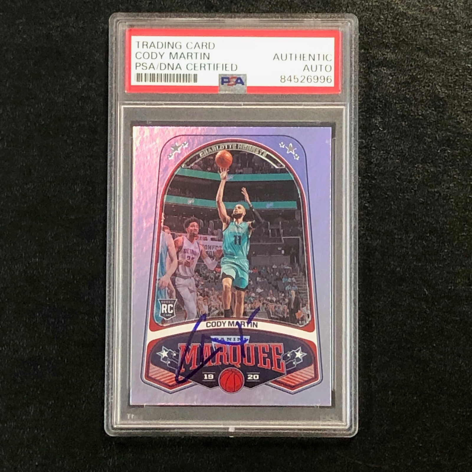 2019-20 Chronicles Marquee #255 Cody Martin Signed Card AUTO PSA/DNA Slabbed RC