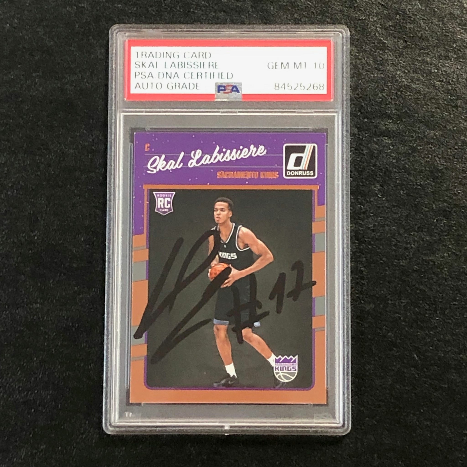 2016-17 Panini Donruss #172 Skal Labissiere Signed Card AUTO 10 PSA Slabbed RC K