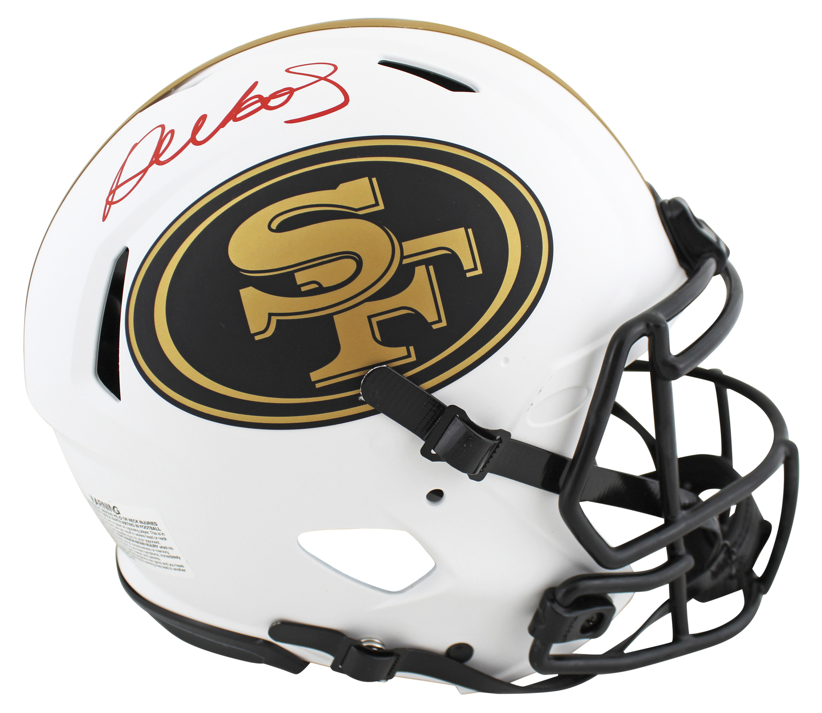 49ers Deebo Samuel Authentic Signed Lunar Full Size Speed Proline Helmet JSA Wit