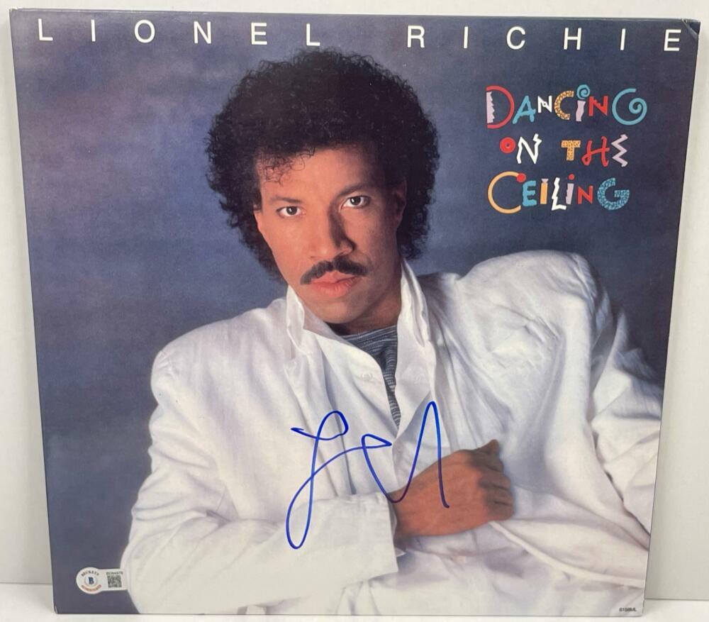 LIONEL RICHIE SIGNED DANCING ON THE CEILING ALBUM AUTOGRAPH PROOF BECKETT COA