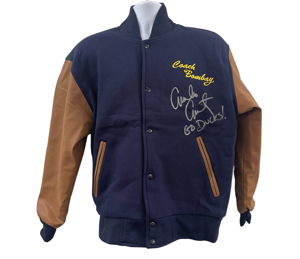 EMILIO ESTEVEZ SIGNED THE MIGHTY DUCKS GORDON BOMBAY JACKET AUTOGRAPH BECKETT