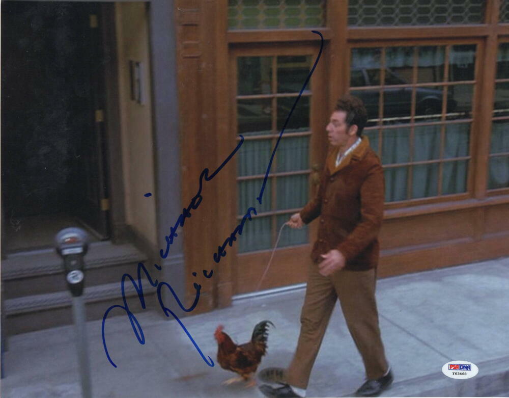 MICHAEL RICHARDS SIGNED 11X14 PHOTO KRAMER SEINFELD AUTHENTIC AUTOGRAPH PSA 3