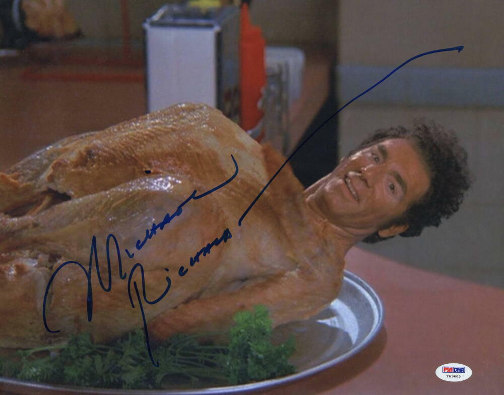 MICHAEL RICHARDS SIGNED 11X14 PHOTO KRAMER SEINFELD AUTHENTIC AUTOGRAPH PSA 4