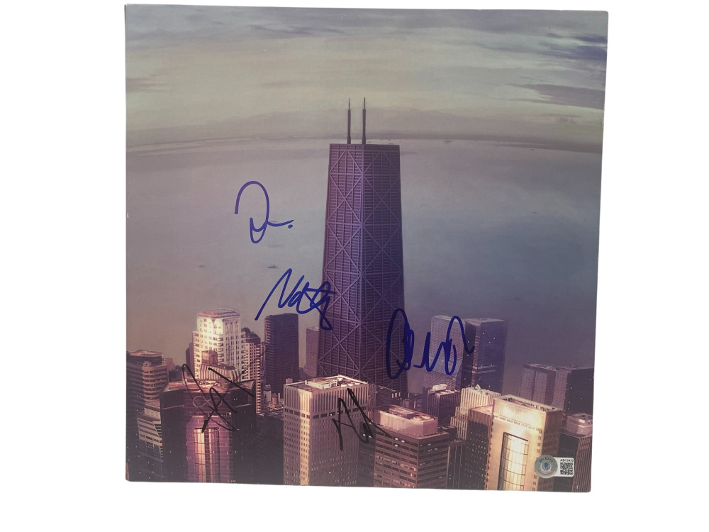 FOO FIGHTERS BAND SIGNED SONIC HIGHWAYS ALBUM VINYL LP GROHL HAWKINS BECKETT