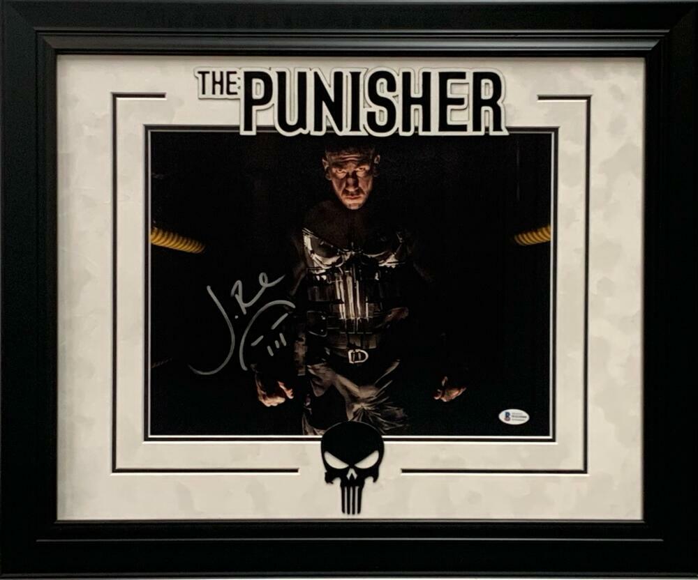 JON BERNTHAL THE PUNISHER MARVEL SIGNED 11X14 PHOTO FRAMED AUTOGRAPH BECKETT COA