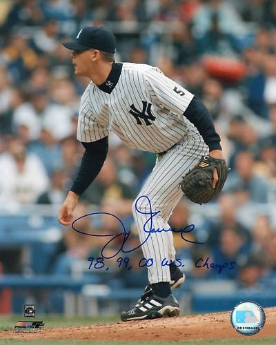JAY TESSMAR 98,99,00 WS CHAMPS YANKEES SIGNED