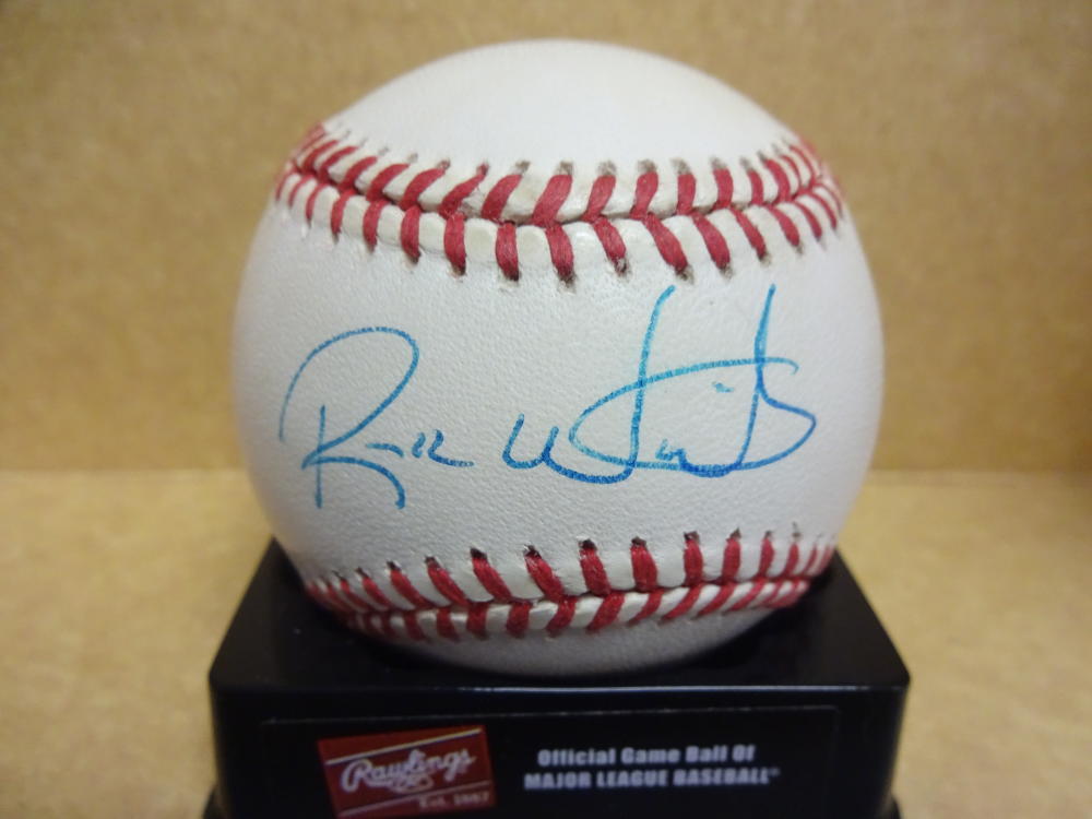RICK WAITS INDIANS/RANGERS/BREWERS SIGNED A.L. BASEBALL W/COA