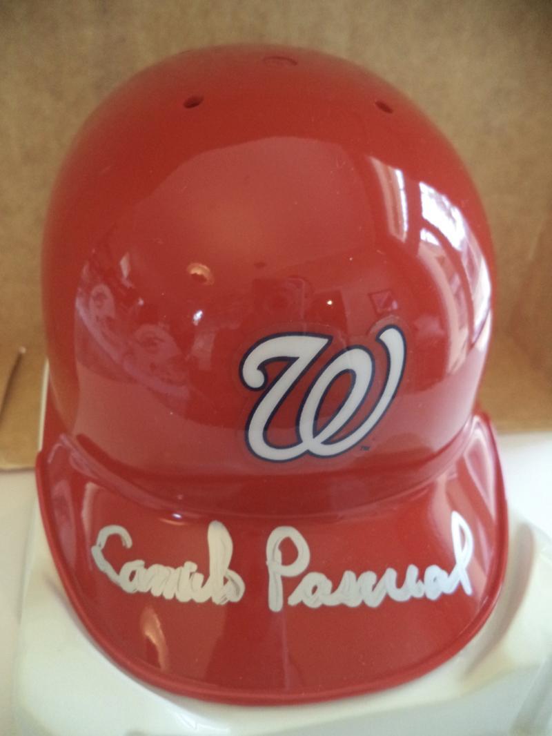 CAMILO PASCUAL WASHINGTON SENATORS SIGNED AUTOGRAPHED RIDDELL MINI HELMET COA