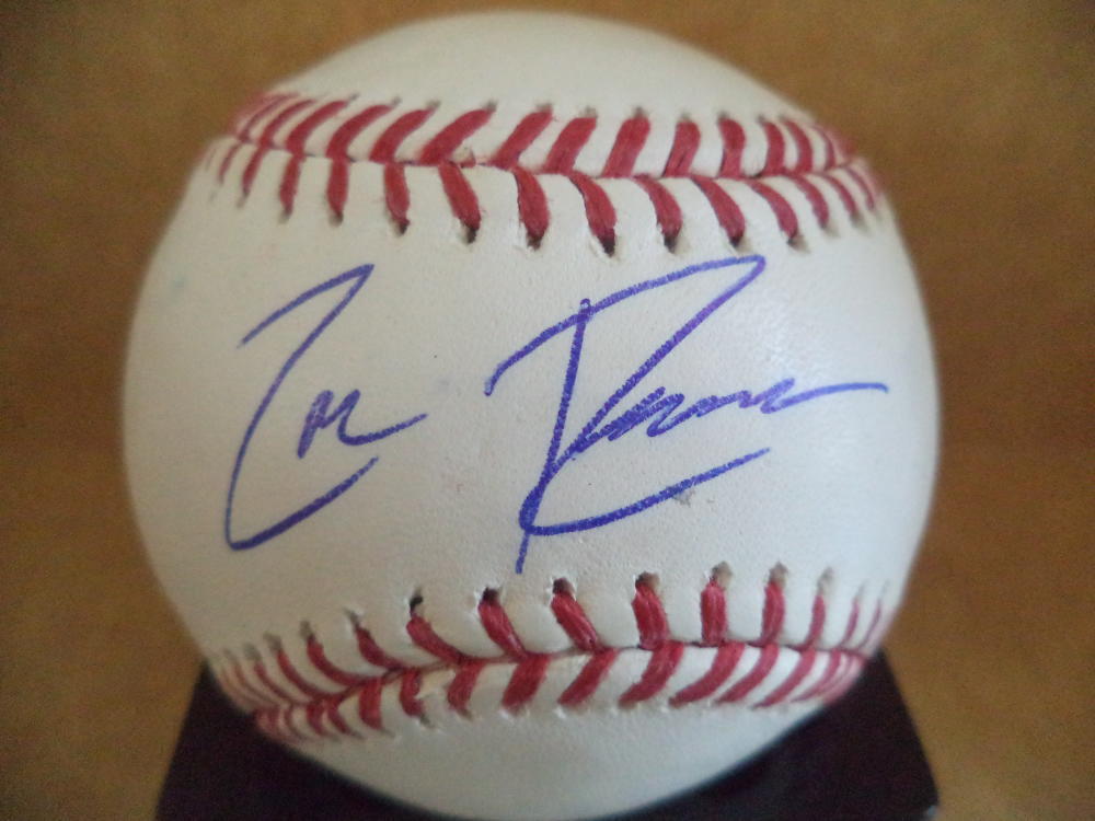 ZAC REININGER DETROIT TIGERS SIGNED AUTOGRAPHED M.L. BASEBALL W/COA COLLECTIBLE MEMORABILIA