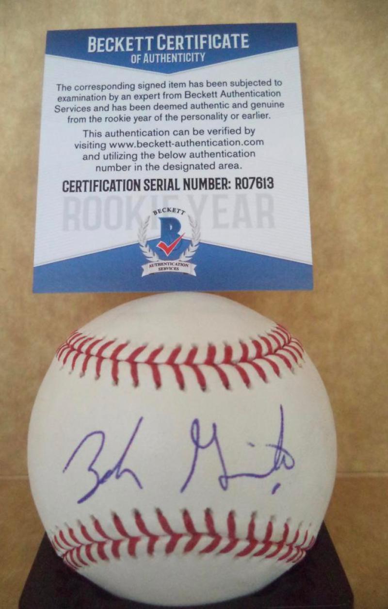 ZACK GRANITE MINNESOTA TWINS ROOKIE YEAR SIGNED M.L. BASEBALL BECKETT R07613 COLLECTIBLE MEMORABILIA
