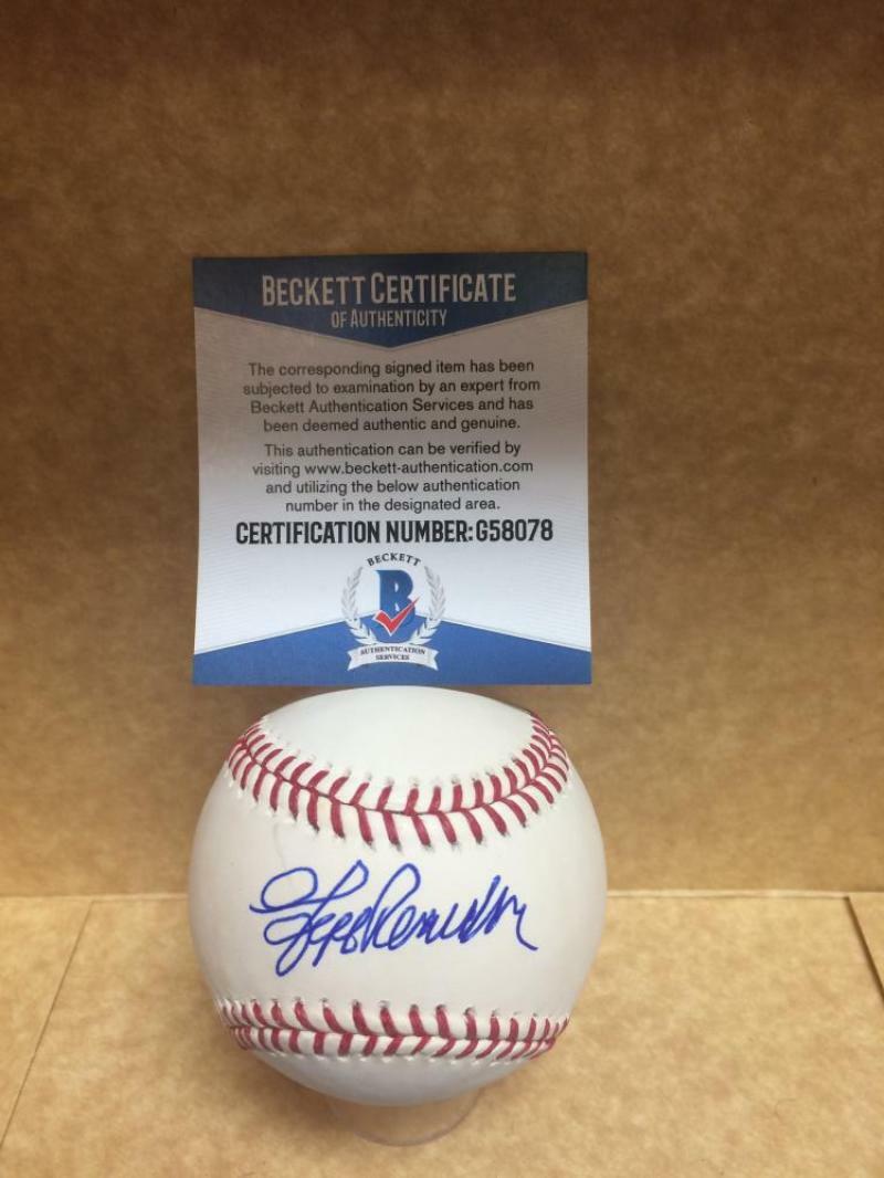 JEFF REARDON MINNESOTA TWINS SIGNED AUTOGRAPHED M.L. BASEBALL BECKETT G58078