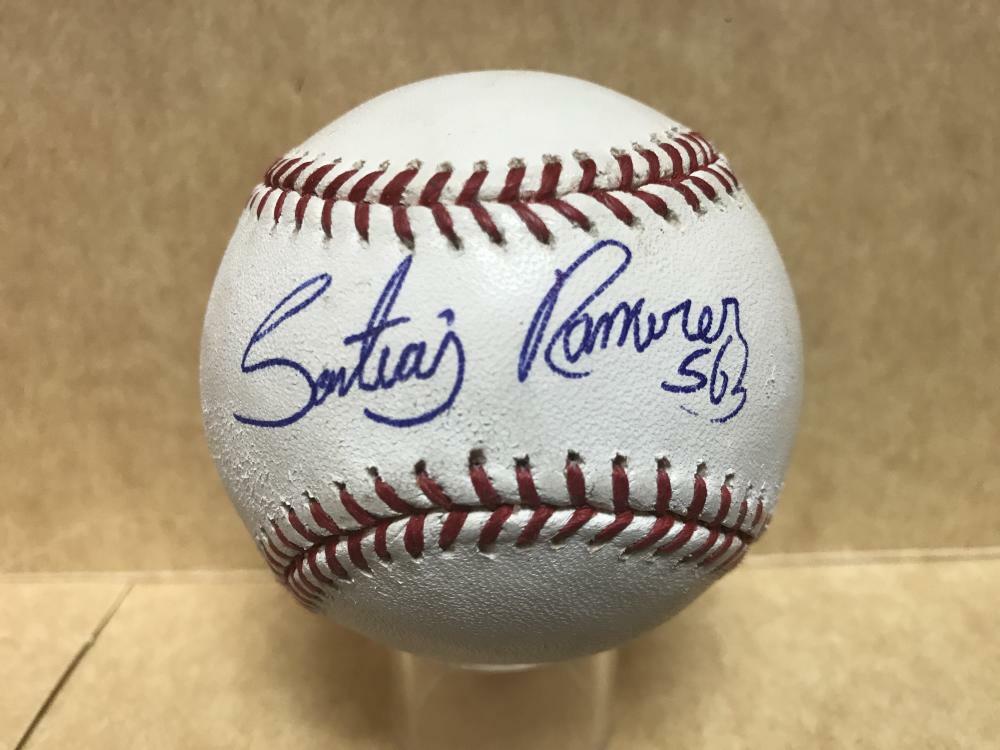 SANTIAGO RAMIREZ WASHINGTON NATIONALS SIGNED AUTOGRAPHED M.L. BASEBALL W/ COA