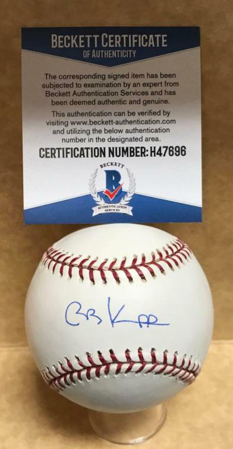 BOB KNEPPER SAN FRANCISCO GIANTS SIGNED AUTO M.L. BASEBALL BECKETT H47696