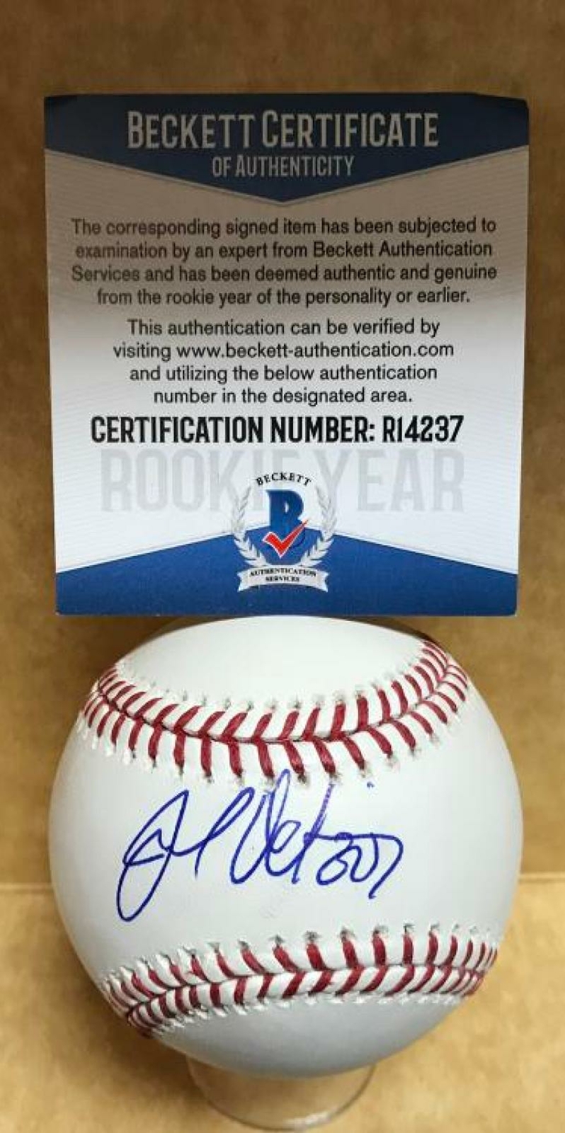 JOSH OCKIMEY BOSTON RED SOX ROOKIE YEAR SIGNED AUTO M.L. BASEBALL BECKETT R14237