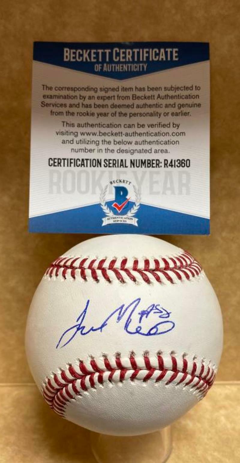 JASSELL DE LA CRUZ ATLANTA BRAVES ROOKIE YEAR SIGNED M.L. BASEBALL R41360