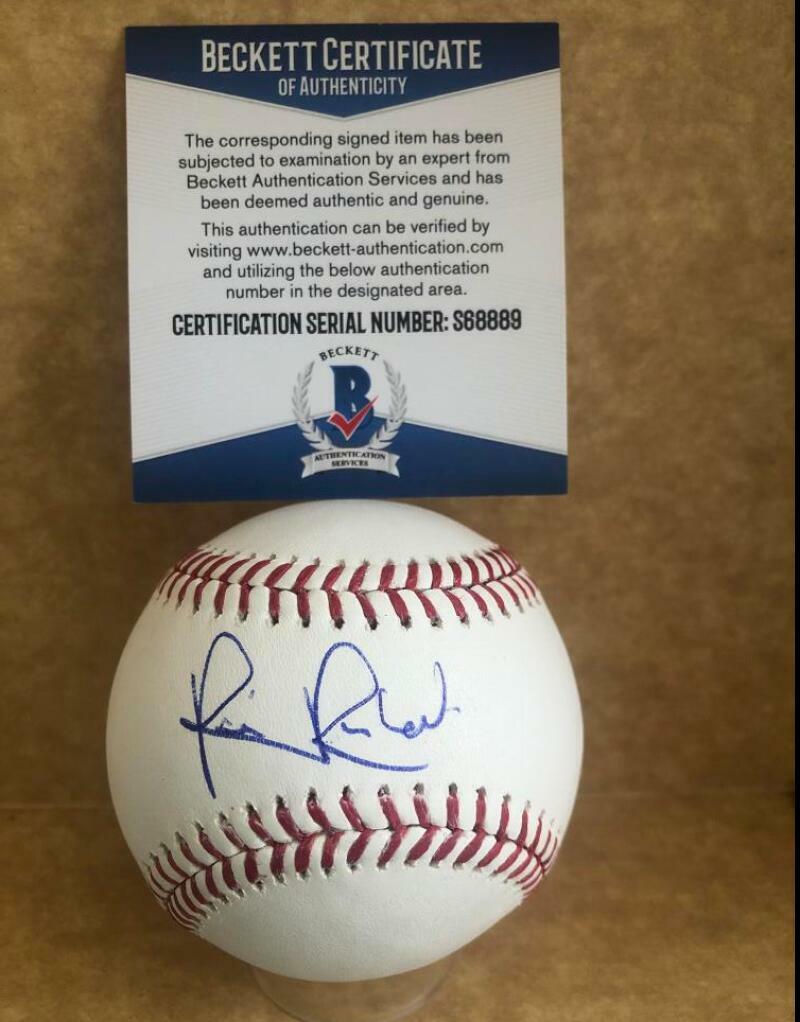 RICK REICHARDT ANGELS/WHITE SOX SIGNED AUTO M.L. BASEBALL BECKETT S68889