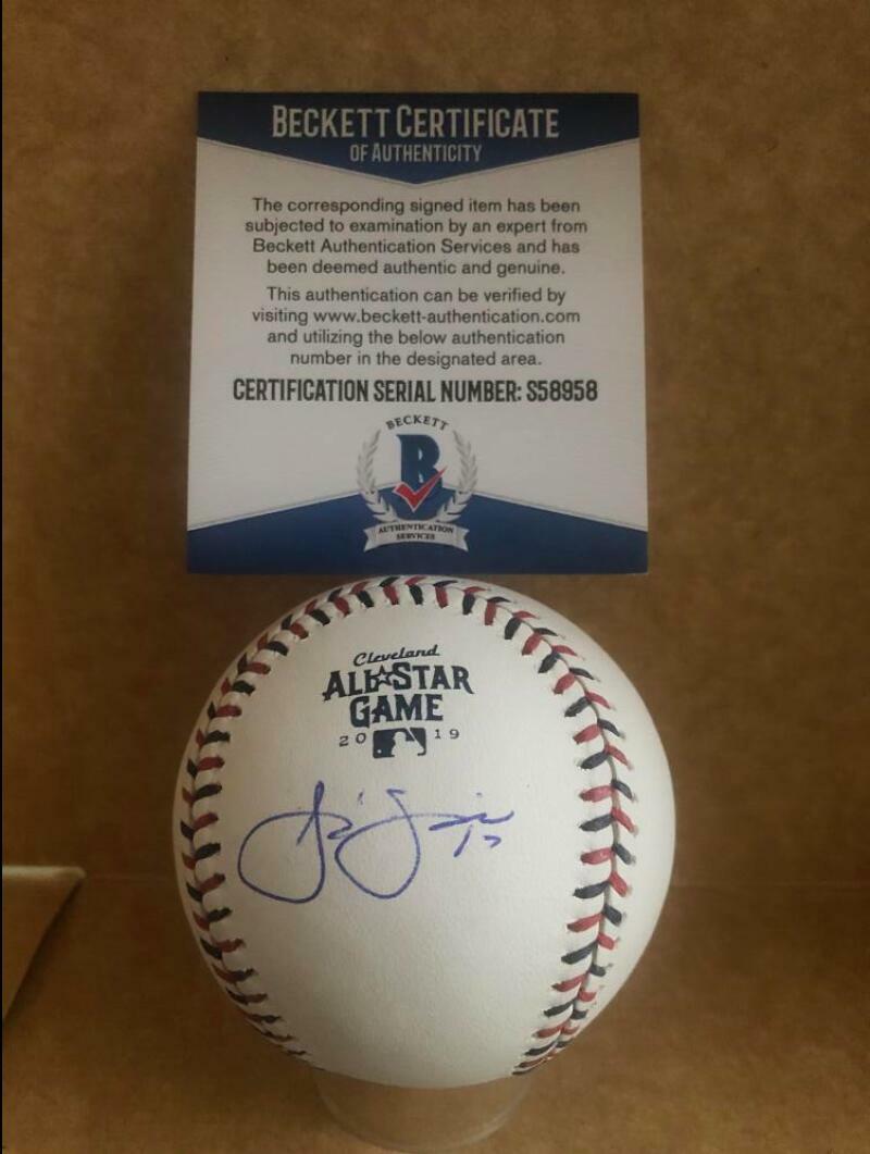 JOSE BERRIOS MINNESOTA TWINS SIGNED AUTO 2019 ALL STAR GAME BASEBALL BECKETT