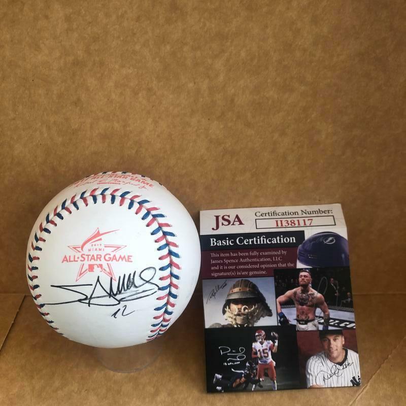 MIGUEL SANO MINNESOTA TWINS SIGNED AUTO 2017 ALL STAR BASEBALL BASEBALL JSA 1138