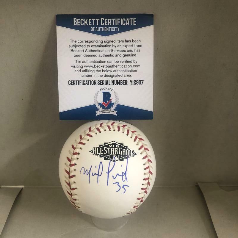MICHAEL PINEDA SEATTLE MARINERS SIGNED AUTO 2011 ALL STAR BASEBALL BECKETT Y1290