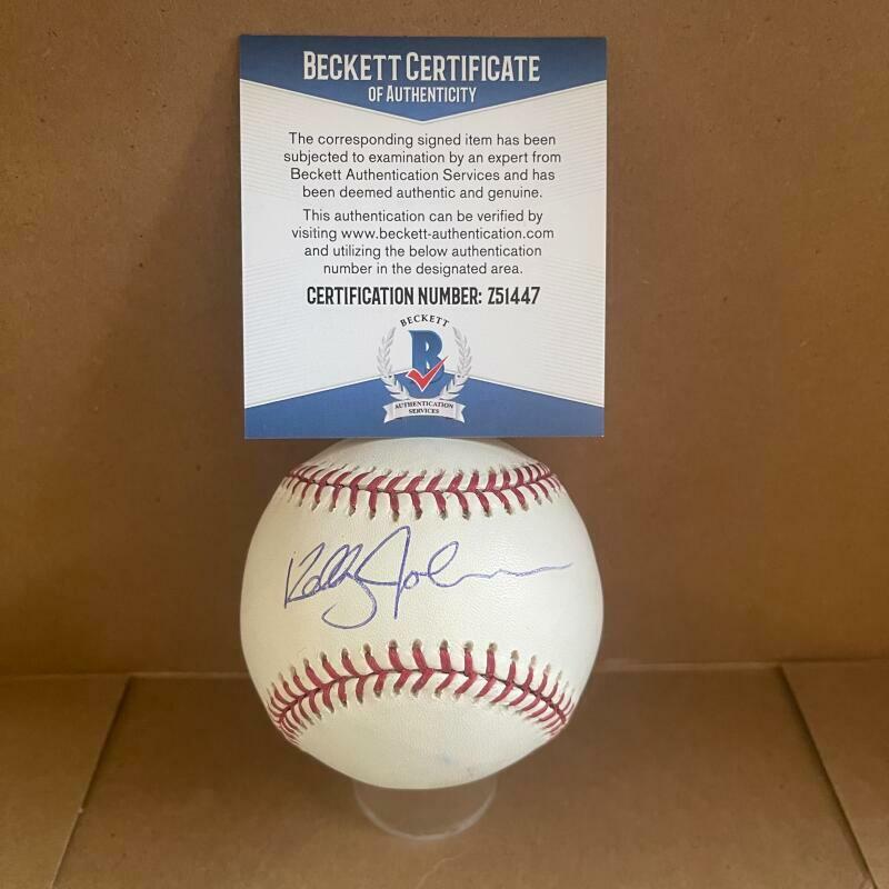 JAIMIE JARRIN HOF 98 DODGERS SIGNED AUTO M.L. BASEBALL BECKETT Z51447