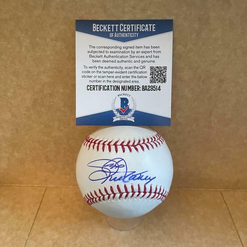 JOE NATHAN DETROIT TIGERS SIGNED AUTOGRAPHED M.L. BASEBALL BAS BA29514