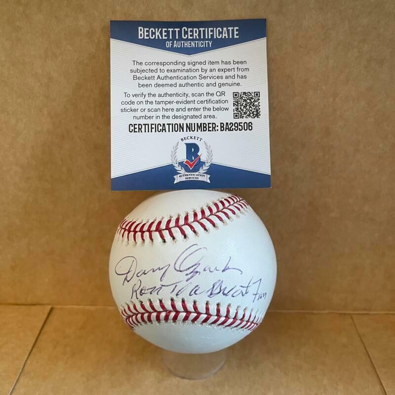 DANNY OZARK INSCRIPTION SIGNED AUTOGRAPHED M.L. BASEBALL BAS BA29506